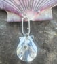 Silver Shell Necklace with Peridot and Silver Barnacles - Image 3