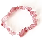 DESTASH:  Red Quartz Chip Bracelet