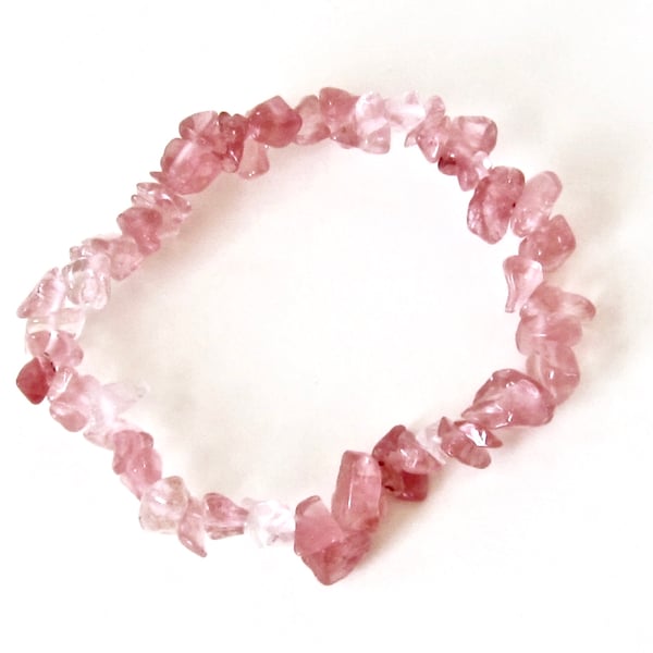 DESTASH:  Red Quartz Chip Bracelet