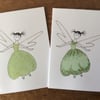 Fairy greetings card. Blank. 