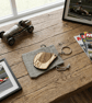 Personalised Helmet Keychain - Wood Keyring with Gift Bag - Image 7