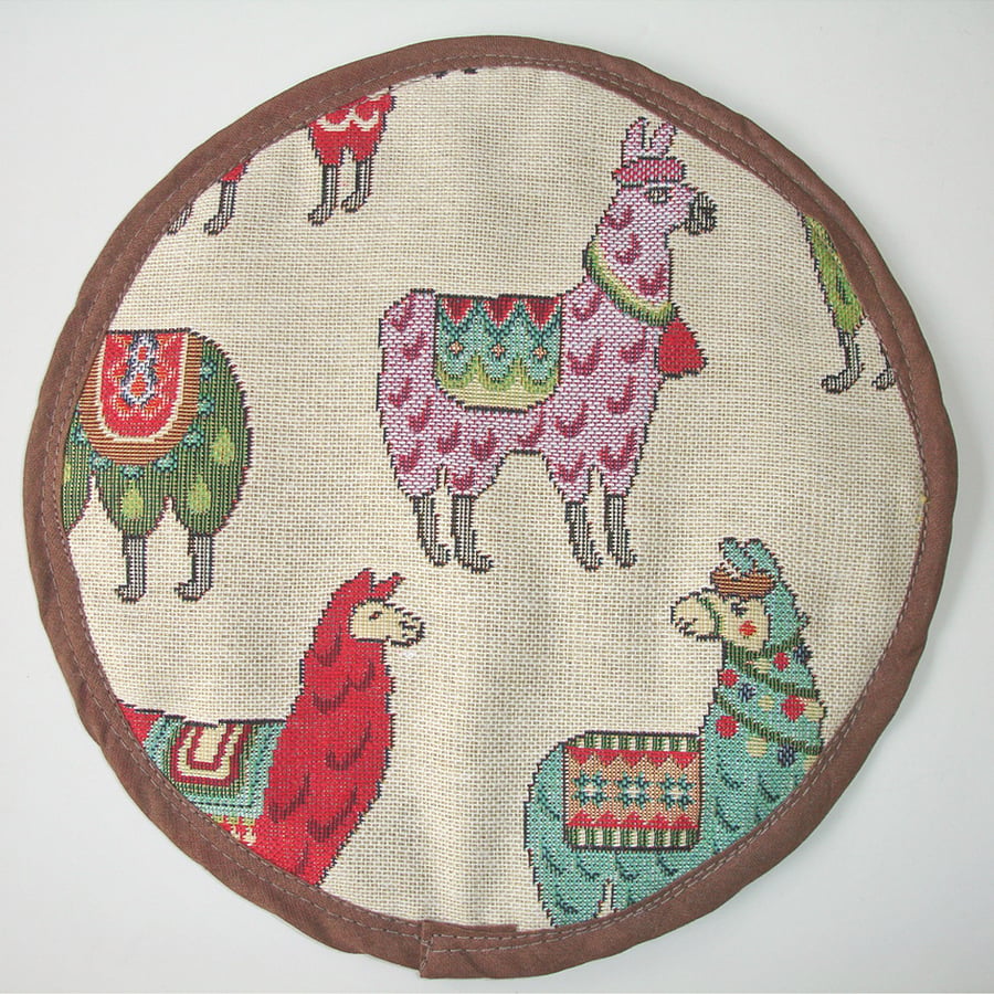 Kitchen Mat 8" Llama Pad Dining Table Pot Stand Surface Saver Trivet