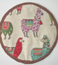 Kitchen Mat 8" Llama Pad Dining Table Pot Stand Surface Saver Trivet