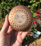 SALE! Painted pebble, serene meditation face - Image 2