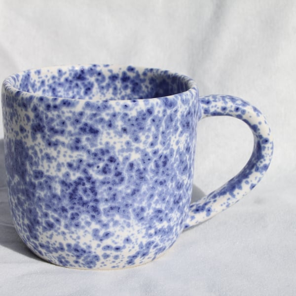 Unique blue speckled mug 