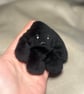 Grump Black Yetling, Mini Pocket Yeti, sensory worry pal, super soft squishy