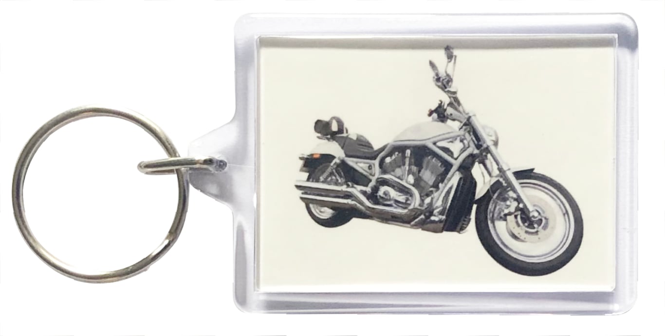 Harley Davidson VRSC VROD - Keyring with 50x35mm Insert 