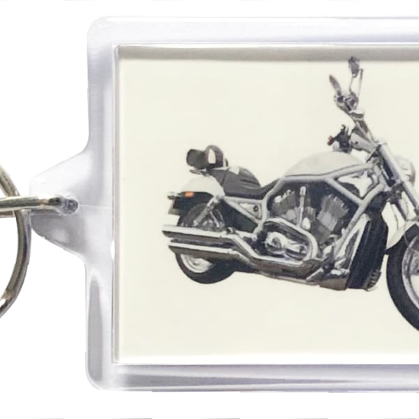Harley Davidson VRSC VROD - Keyring with 50x35mm Insert 