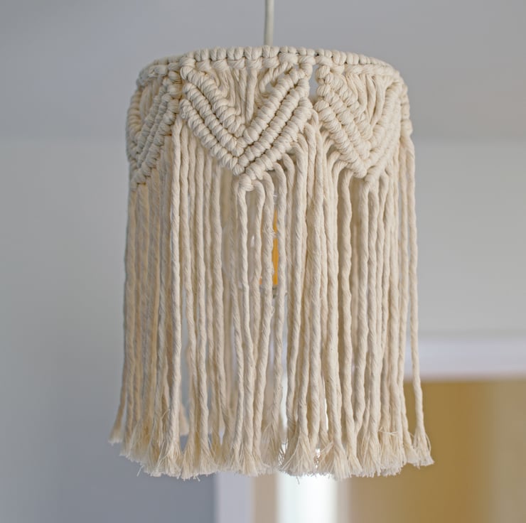 Macrame ceiling light shade new arrivals