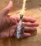 hand crochet copper wire with Mohair unique wearable vases brooch - Image 6