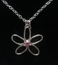 Delicate daisy ruby necklace - Image 2