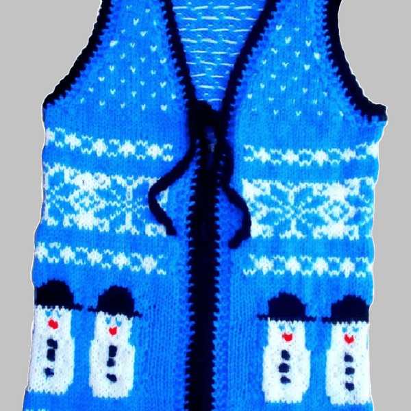 KNITTING PATTERN PDF Festive Vest