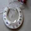 Wedding Horseshoe with Silver Butterfly