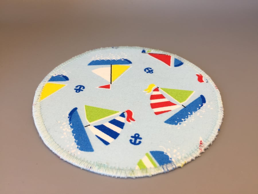 Fun Yachts fabric coaster