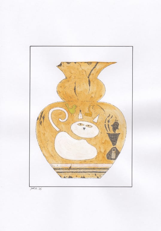 The Cat Worship Vase