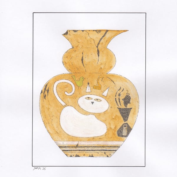 The Cat Worship Vase