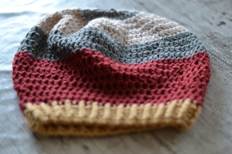 Hat , Crochet, Slouch, Oversized Beanie, Slouchy Tam, Womens, Dreads Hat 