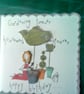 Fun topiary birthday card  - Image 1