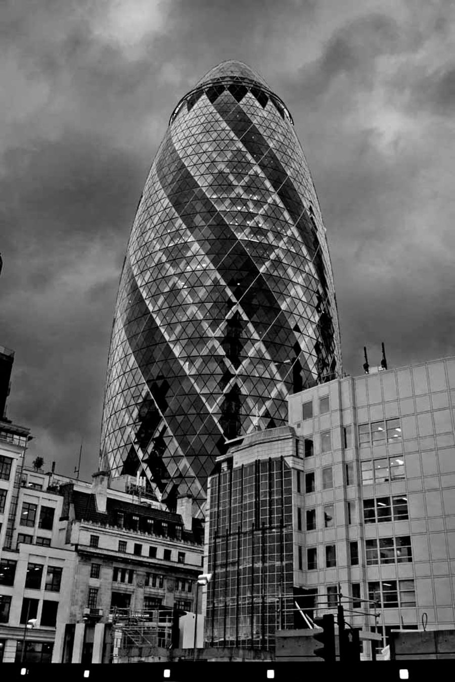 30 St Mary Axe The Gherkin London England UK 12"x18" Print