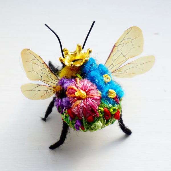 Embroidered Queen Bee 