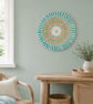Mint Green, Off-White, Sisal & Shell Macrame Wall, Shelf & Console Table Decor