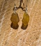 Honey Amber Seaglass Earrings - Image 3