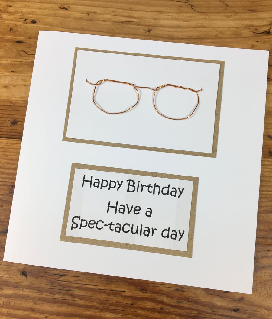 Happy Birthday card, Funny birthday card, Spec-tacular Birthday Wishes card