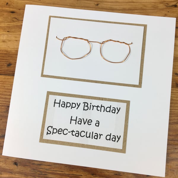 Happy Birthday card, Funny birthday card, Spec-tacular Birthday Wishes card