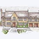 Custom Hand Drawn House Portrait, A4, New Home Gift, Personalised Home Sketch