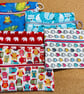 Small funky zipped pouch with tiny colourful hedgehogs - Image 7