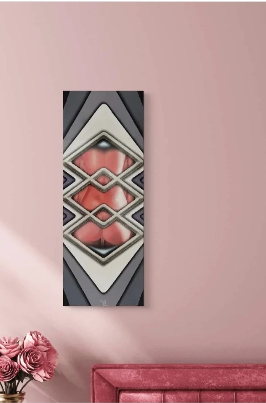 Feminine 2 original painting handmade by CREATOM