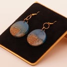 Beach Themed Resin Earrings - Real Sand