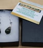 Green Jade cone earrings. 2nd anniversary gemstone - Image 5