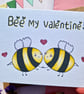 Bee my Valentine! Valentines card, First Valentines day, Bee Card, Be Mine - Image 4