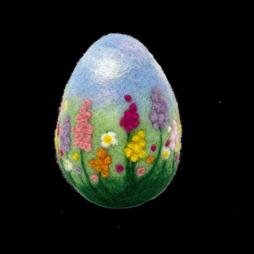 The Crafty Kit Company 'Cottage Garden Egg' Needle Felting Kit