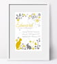 Personalised Folk Style Meaning of Name Print, christening gift for new baby - Image 4