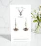 Charm Earrings - Ginko Leaf