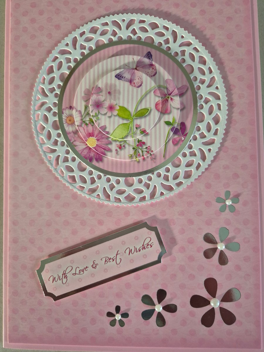 Hunkydory handmade ladies birthday card