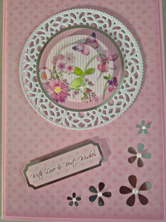 Hunkydory handmade ladies birthday card