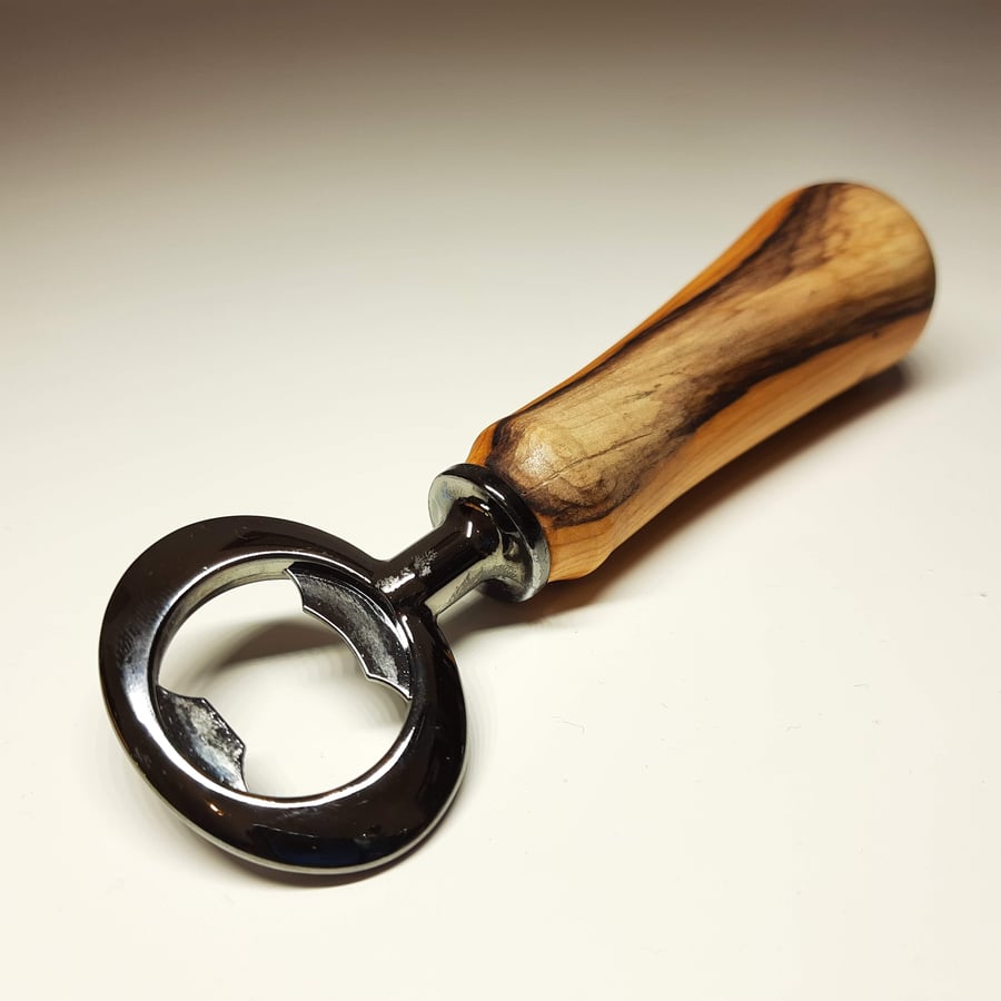 Yew Bottle Opener - Handmade Woodturned 