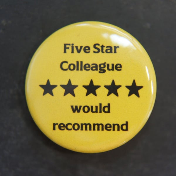 Five Star Recommended Work Colleague Badges