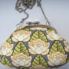 Amy Butler Lotus Flower purse with removable silver chain