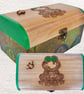 Frog: Decorated Wooden Trinket Keepsake Box 20cm - Image 6