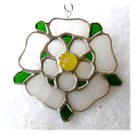 Yorkshire Rose Suncatcher Stained Glass