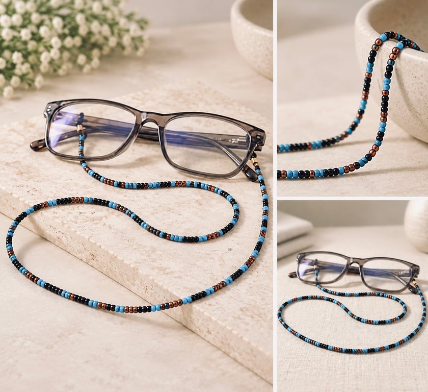 Turquoise Handmade Glasses Chain