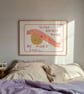 SLOW down Be More Snail Art Print, Calm Relaxing Decor Wall Hanging  - Image 3