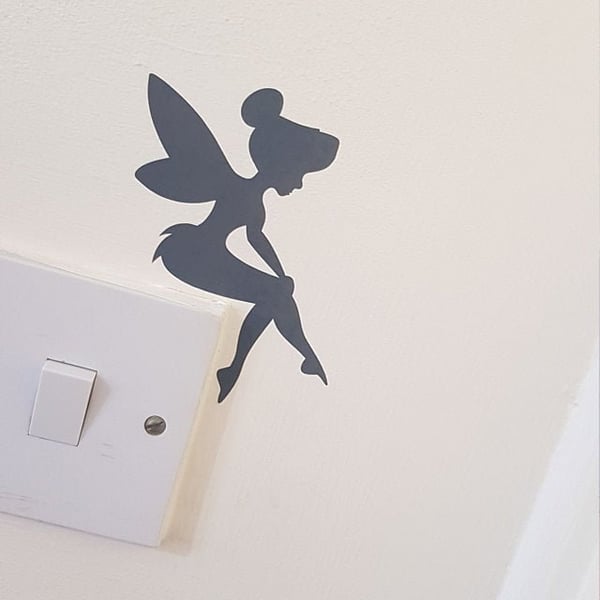 TINKERBELL LIGHT SWITCH Removable Vinyl Wall Decal Stickers Home Decor Art