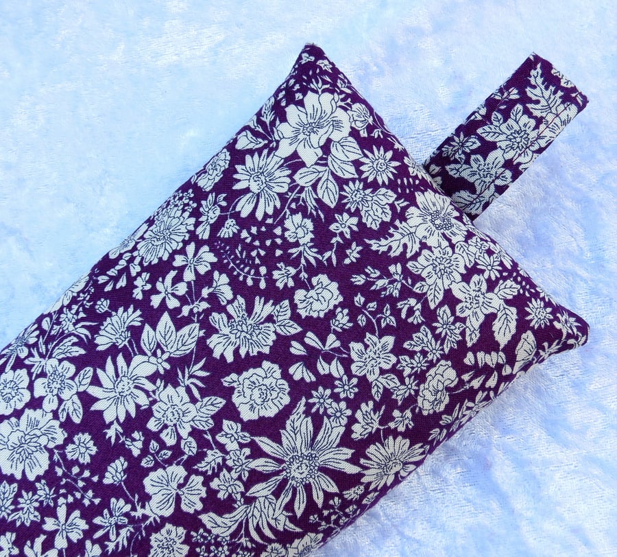 Keyboard wrist support, wrist rest, made from cotton, floral