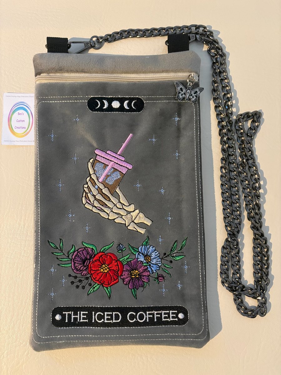Embroidered Tarot inspired - The Iced Coffee - Velour 