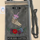 Embroidered Tarot inspired - The Iced Coffee - Velour 